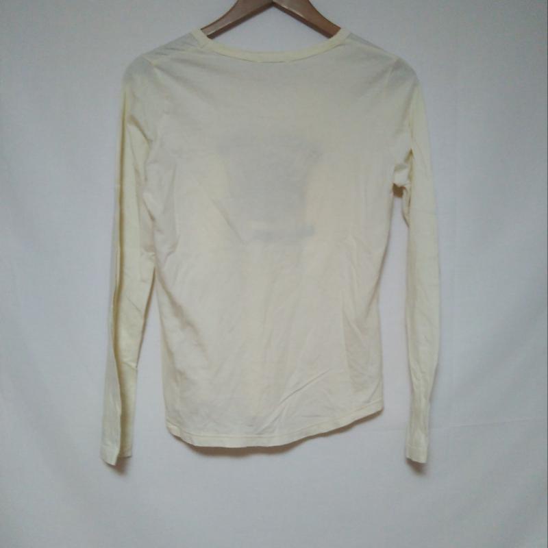 ロイスクレヨン LOISCRAYON Tシャツ 長袖 M 無地 X ロゴ、文字 白 / ホワイト / レディース USED 古着 中古 10007687