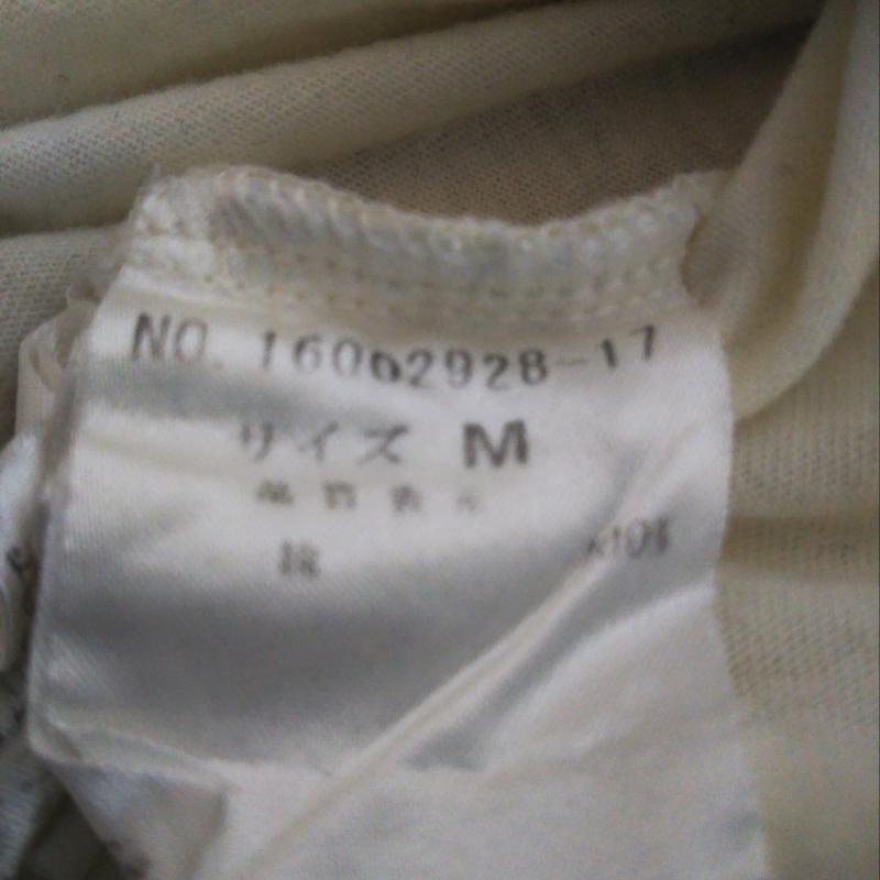 ロイスクレヨン LOISCRAYON Tシャツ 長袖 M 無地 X ロゴ、文字 白 / ホワイト / レディース USED 古着 中古 10007687