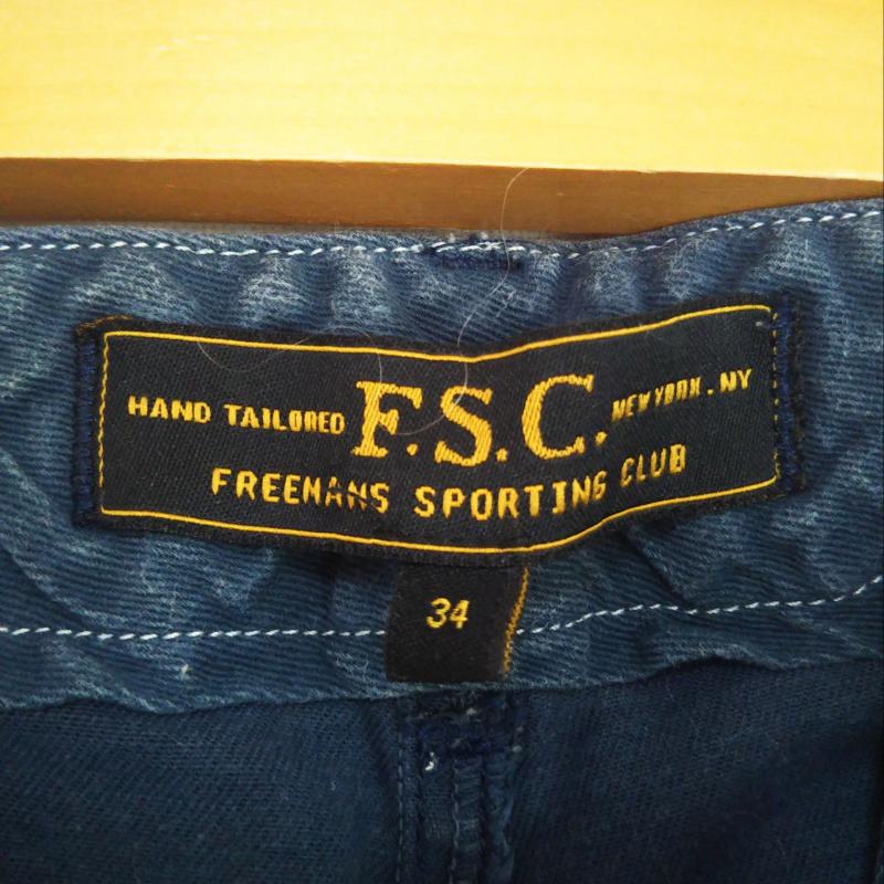 フリーマンズ スポーティング クラブ FREEMANS SPORTING CLUB パンツ ワークパンツ、ペインターパンツ 34 無地 紺 / ネイビー / メンズ USED 古着 中古 10007690