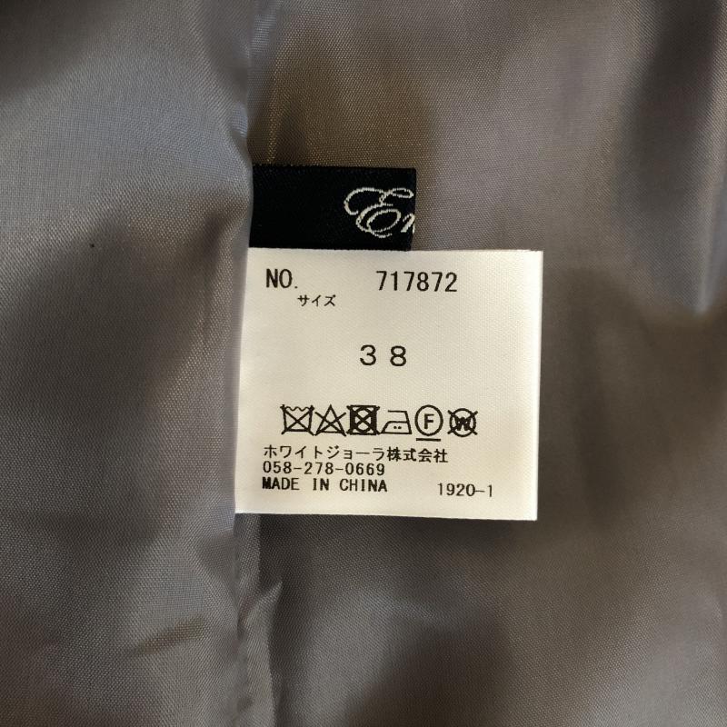 エンネア Ennea スカート ひざ丈スカート 38 無地 灰 / グレー / レディース USED 古着 中古 10007698