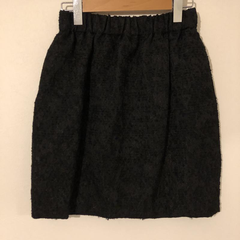 ソーノ Sono スカート ひざ丈スカート 1 無地 黒 / ブラック / レディース USED 古着 中古 10007705