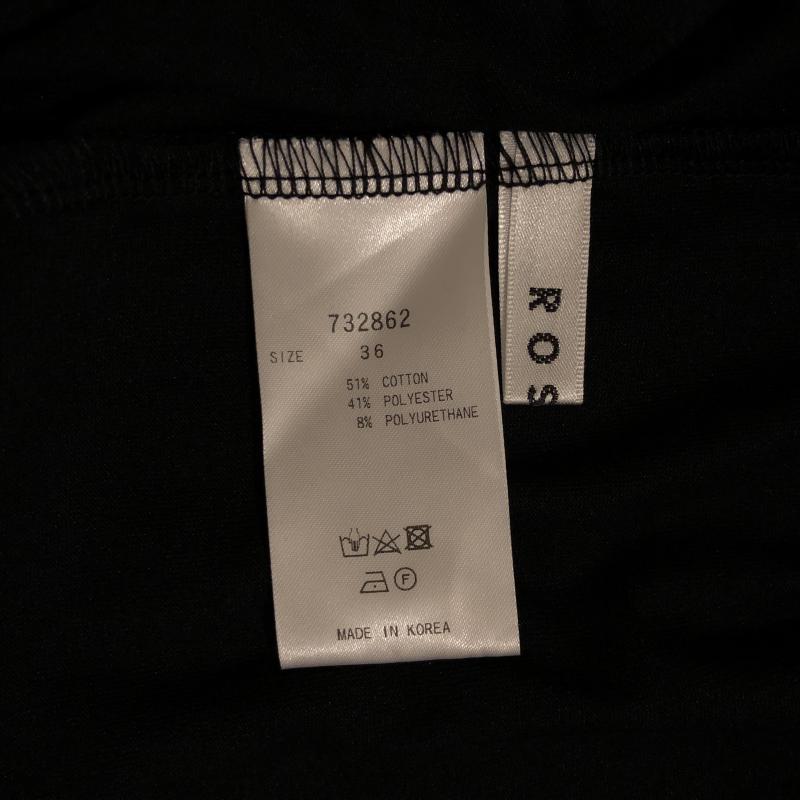 ロージー ROSIEE カットソー 半袖 36 無地 紺 / ネイビー / レディース USED 古着 中古 10007740