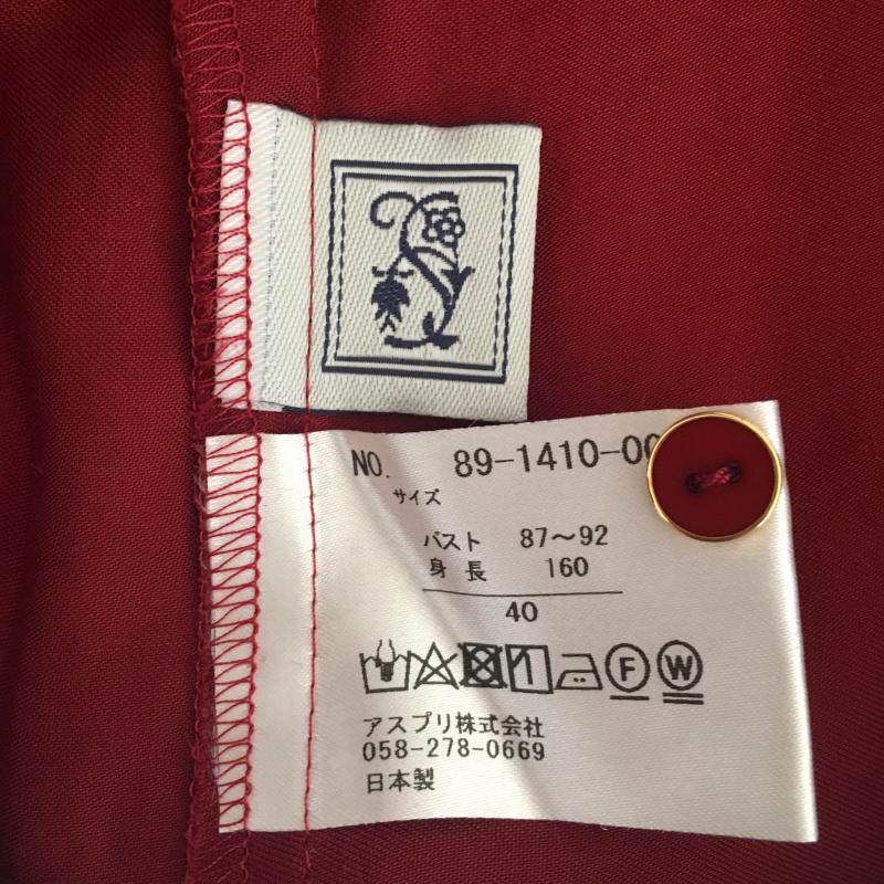 シードレイク Seadrake シャツ、ブラウス 長袖 40 無地 赤 / レッド / レディース USED 古着 中古 10007749