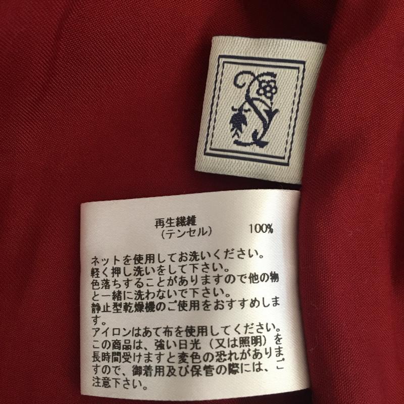 シードレイク Seadrake シャツ、ブラウス 長袖 38 無地 赤 / レッド / レディース USED 古着 中古 10007750