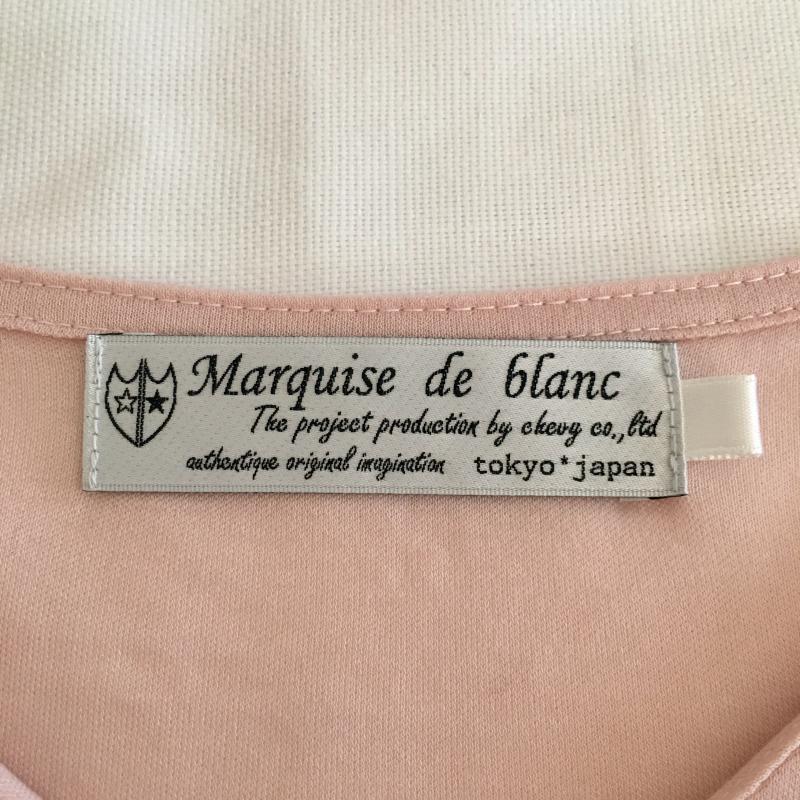マルキスデブラン Marquise de blanc カットソー 長袖 40 無地 桃 / ピンク / レディース USED 古着 中古 10007751
