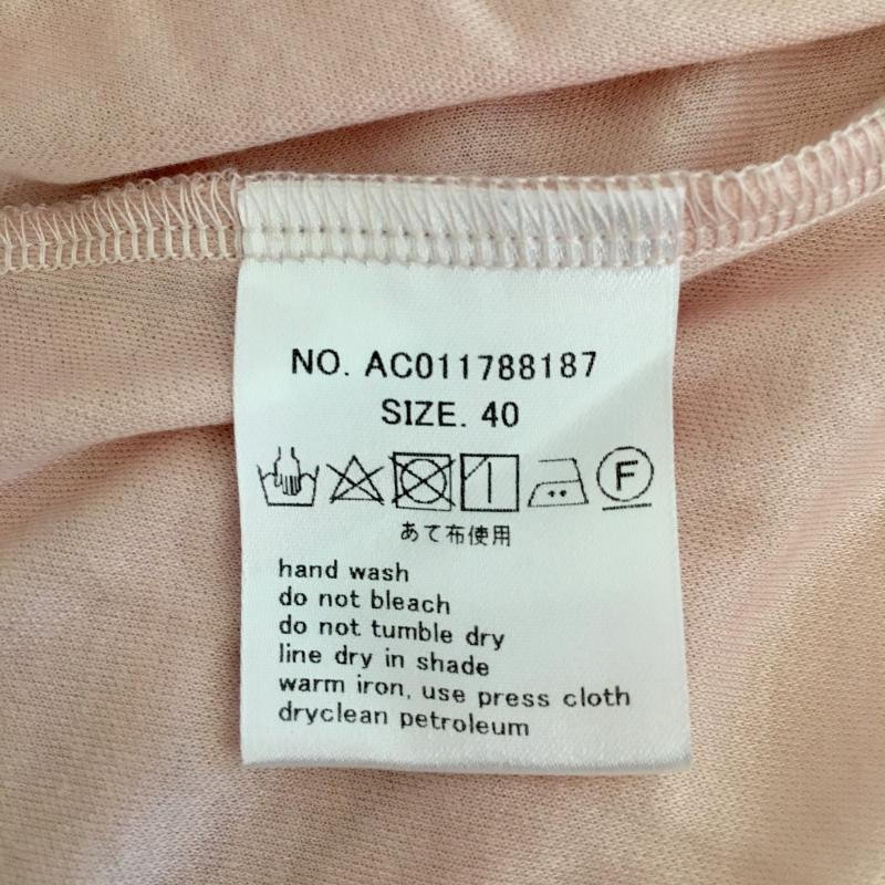 マルキスデブラン Marquise de blanc カットソー 長袖 40 無地 桃 / ピンク / レディース USED 古着 中古 10007751