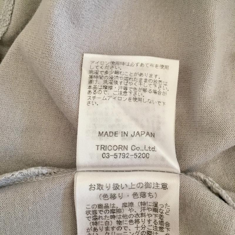 ヨーロ YOLO カットソー 半袖 38 無地 灰 / グレー / レディース USED 古着 中古 10007752