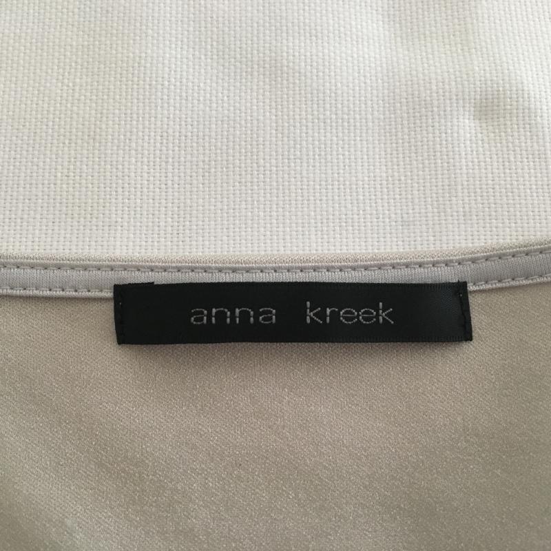 アンナクリーク anna kreek カットソー 七分袖 無地 灰 / グレー / レディース USED 古着 中古 10007756