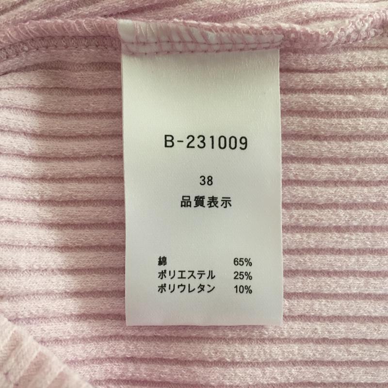 ドナマリー DONA MARIE カットソー 長袖 38 無地 桃 / ピンク / レディース USED 古着 中古 10007762