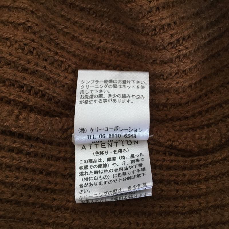 アンナケリー Anna Kerry ワンピース ひざ丈スカート 38 無地 茶 / ブラウン / レディース USED 古着 中古 10007765