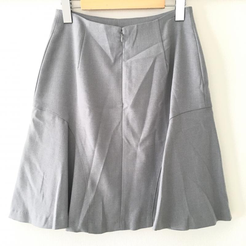 エンネア Ennea スカート ひざ丈スカート 38 無地 灰 / グレー / レディース USED 古着 中古 10007793