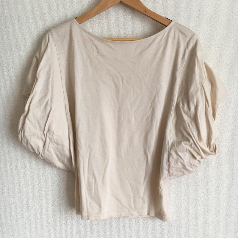 アナナス anana カットソー 半袖 36 無地 ベージュ / ベージュ / レディース USED 古着 中古 10007814