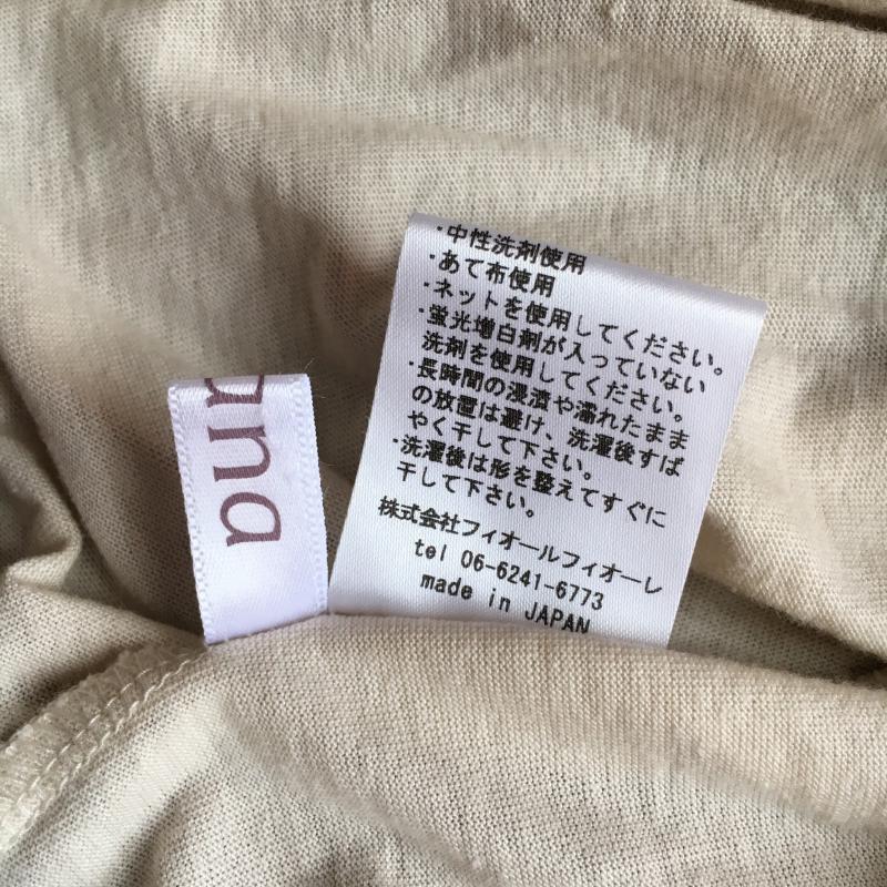 アナナス anana カットソー 半袖 36 無地 ベージュ / ベージュ / レディース USED 古着 中古 10007814