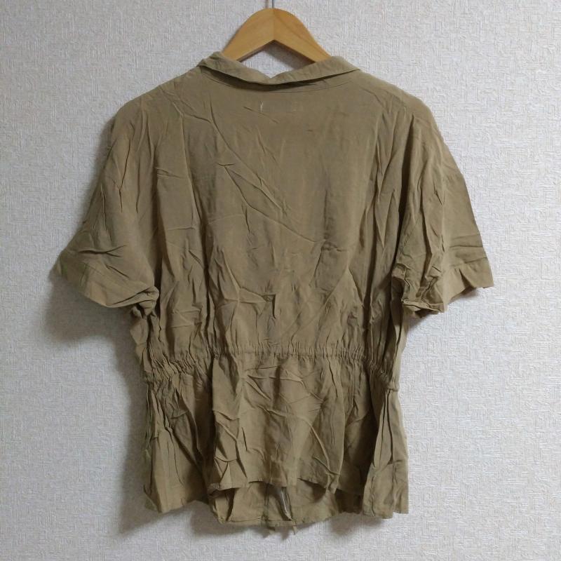 アースミュージックアンドエコロジー earth music&ecology シャツ、ブラウス 半袖 FREE 無地 ベージュ / ベージュ / レディース USED 古着 中古 10007863
