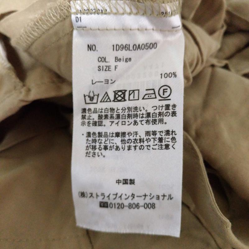 アースミュージックアンドエコロジー earth music&ecology シャツ、ブラウス 半袖 FREE 無地 ベージュ / ベージュ / レディース USED 古着 中古 10007863