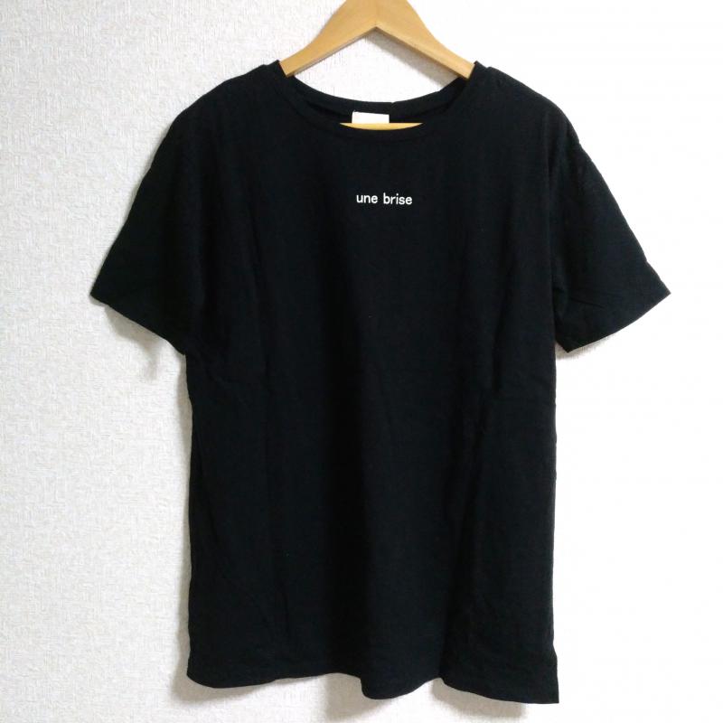 アースミュージックアンドエコロジー earth music&ecology Tシャツ 半袖 FREE 無地 X ロゴ、文字 黒 / ブラック / X 白 / ホワイト / レディース USED 古着 中古 10007866