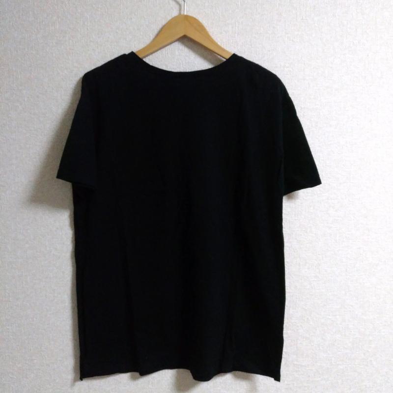 アースミュージックアンドエコロジー earth music&ecology Tシャツ 半袖 FREE 無地 X ロゴ、文字 黒 / ブラック / X 白 / ホワイト / レディース USED 古着 中古 10007866