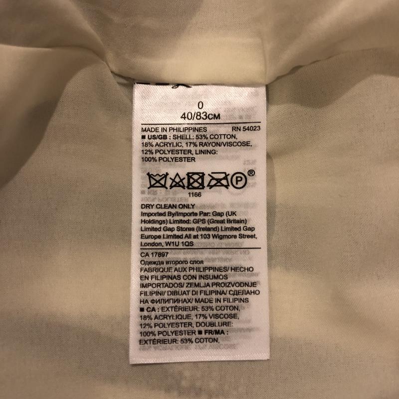 バナナリパブリック BANANA REPUBLIC スカート ひざ丈スカート 0 ストライプ 白 / ホワイト / X 黒 / ブラック /  レディース USED 古着 中古 10007991