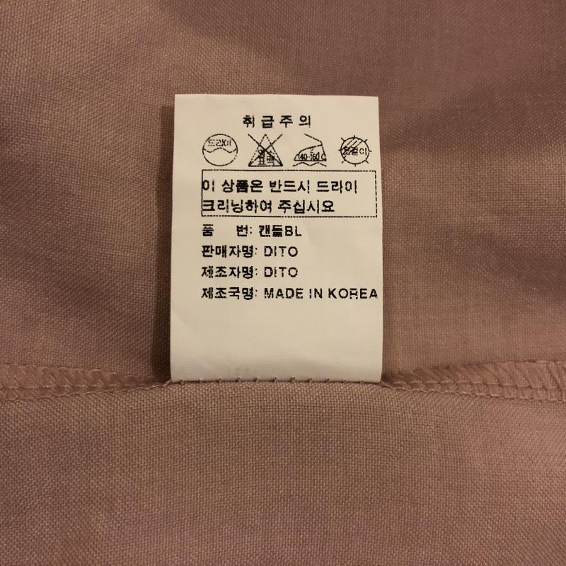 ディト Dito シャツ、ブラウス 七分袖 FREE 無地 桃 / ピンク / レディース USED 古着 中古 10008008