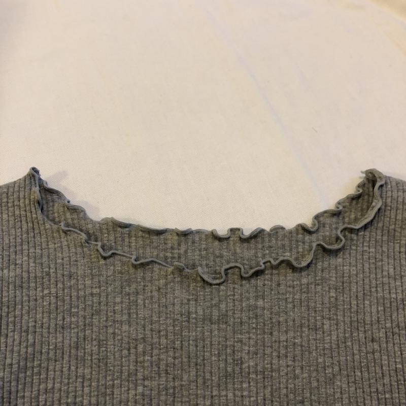 アルシーヴ archives カットソー 七分袖 FREE 無地 灰 / グレー / レディース USED 古着 中古 10008027