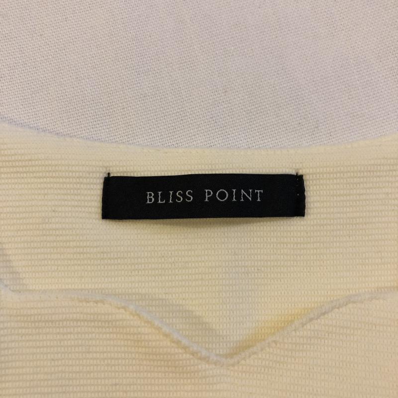 ブリスポイント BLISS POINT カットソー 長袖 M 無地 白 / ホワイト / レディース USED 古着 中古 10008028