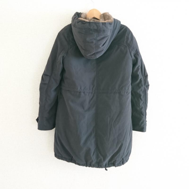 シップス SHIPS コート コート一般 36 無地 黒 / ブラック / メンズ USED 古着 中古 10008063