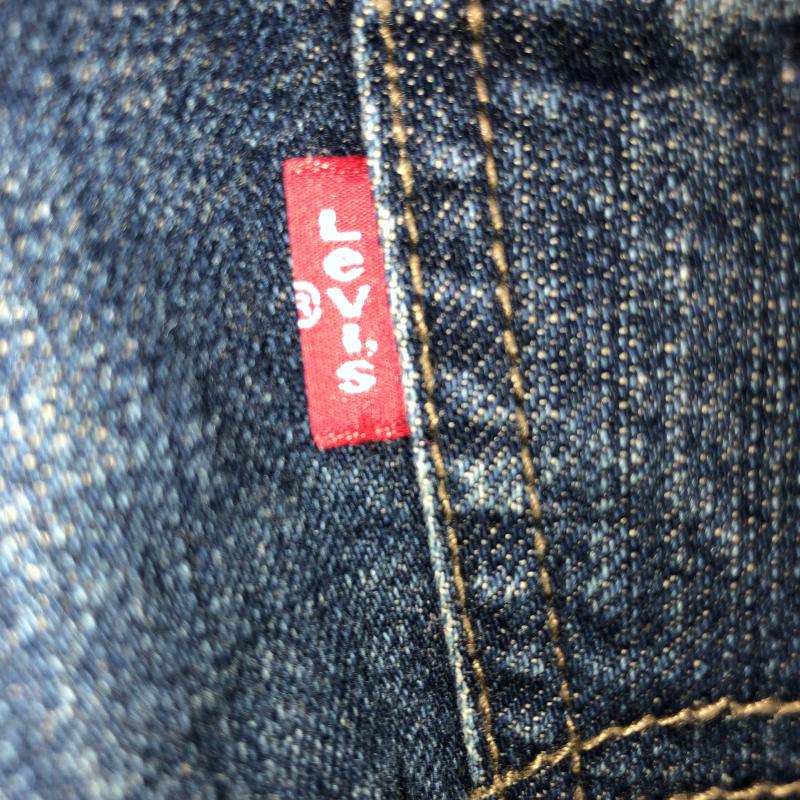 リーバイストラウスアンドコー Levi Strauss & co. パンツ デニム、ジーンズ 32インチ 無地 X ダメージ加工 インディゴ / インディゴ / レディース USED 古着 中古 10008075
