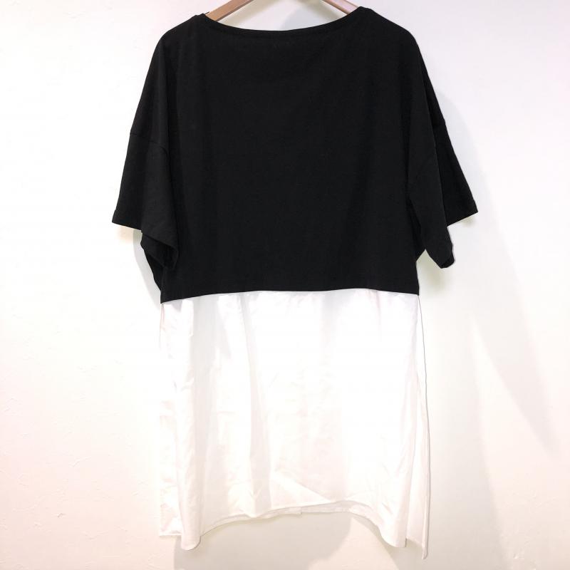 ザラコレクション ZARA COLLECTION カットソー 半袖 S 無地 黒 / ブラック / X 白 / ホワイト / レディース USED 古着 中古 10008079