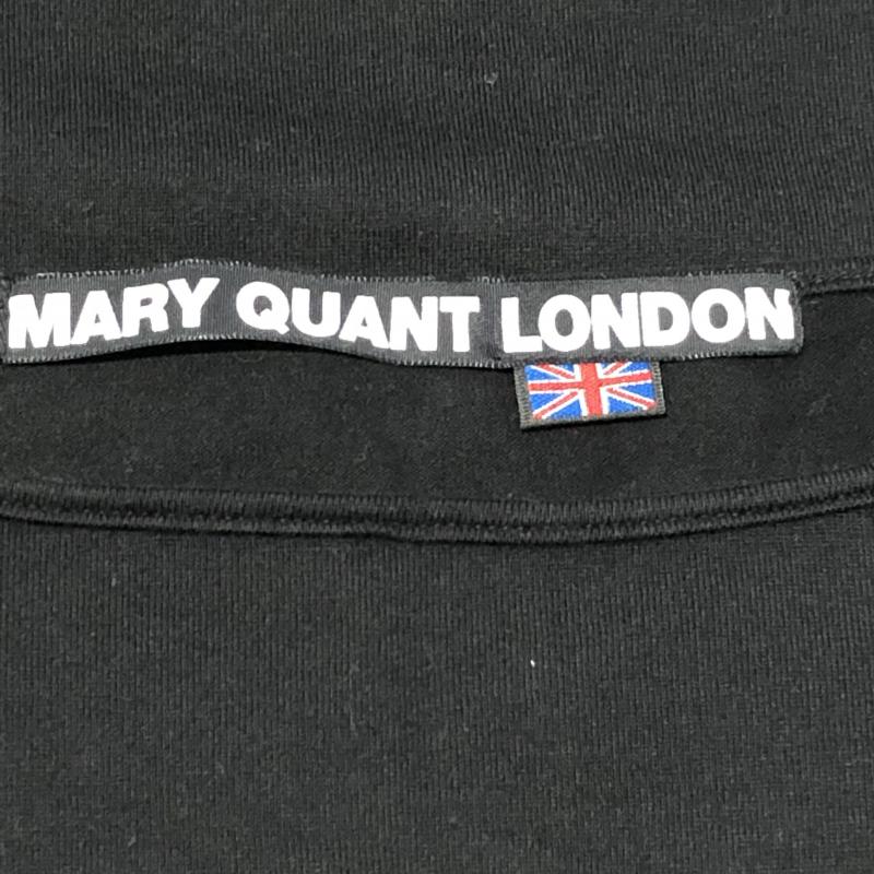 マリークヮントロンドン MARY QUANT LONDON カットソー 七分袖 M 無地 X ロゴ、文字 X プリント 黒 / ブラック / X 白 / ホワイト / レディース USED 古着 中古 10008084