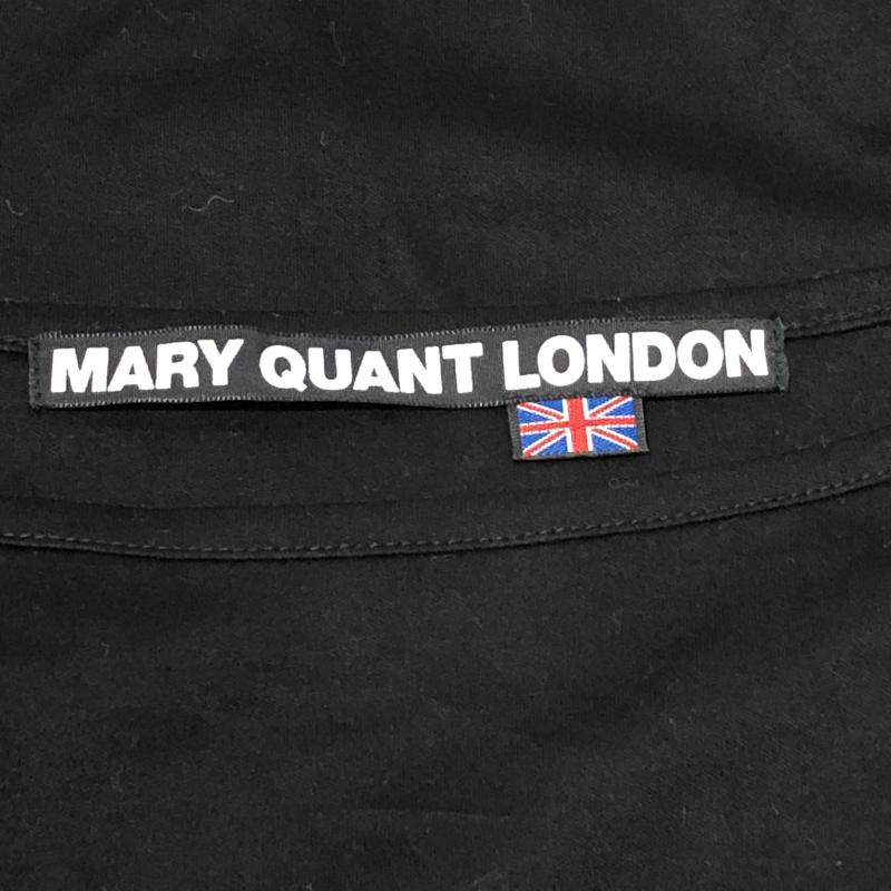 マリークヮントロンドン MARY QUANT LONDON カットソー 長袖 M 無地 X プリント 黒 / ブラック / X 白 / ホワイト / X 銀 / シルバー / レディース USED 古着 中古 10008086