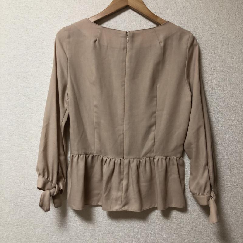 ビーニート BE NEAT カットソー 長袖 無地 ベージュ / ベージュ / レディース USED 古着 中古 10008127