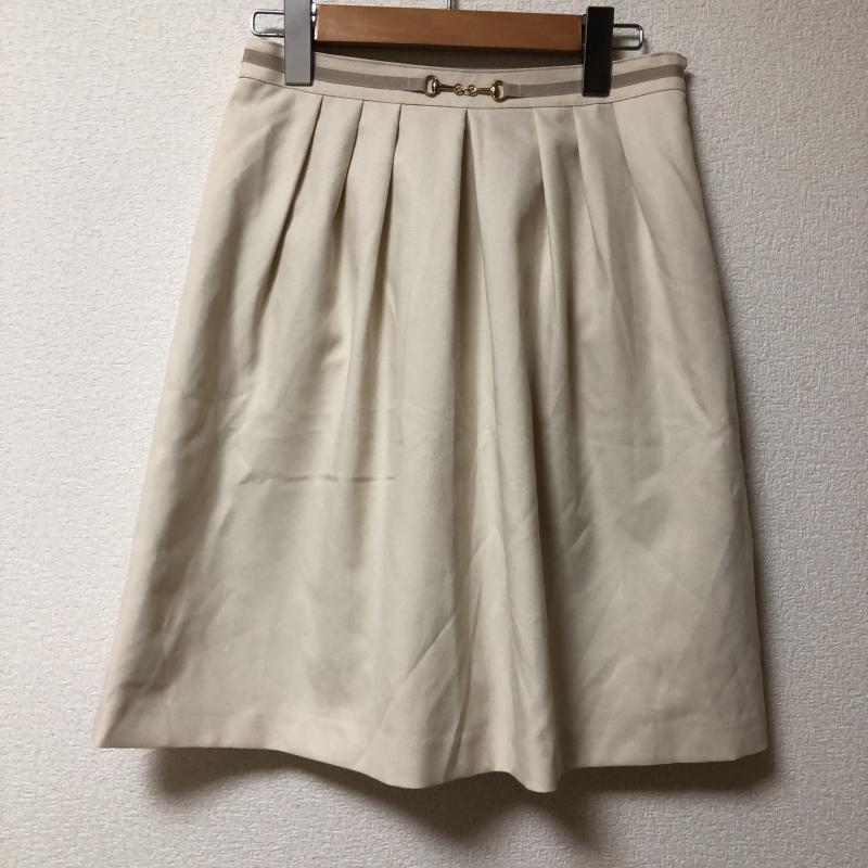 トルディア TRUDEA スカート ひざ丈スカート M 無地 ベージュ / ベージュ / レディース USED 古着 中古 10008148