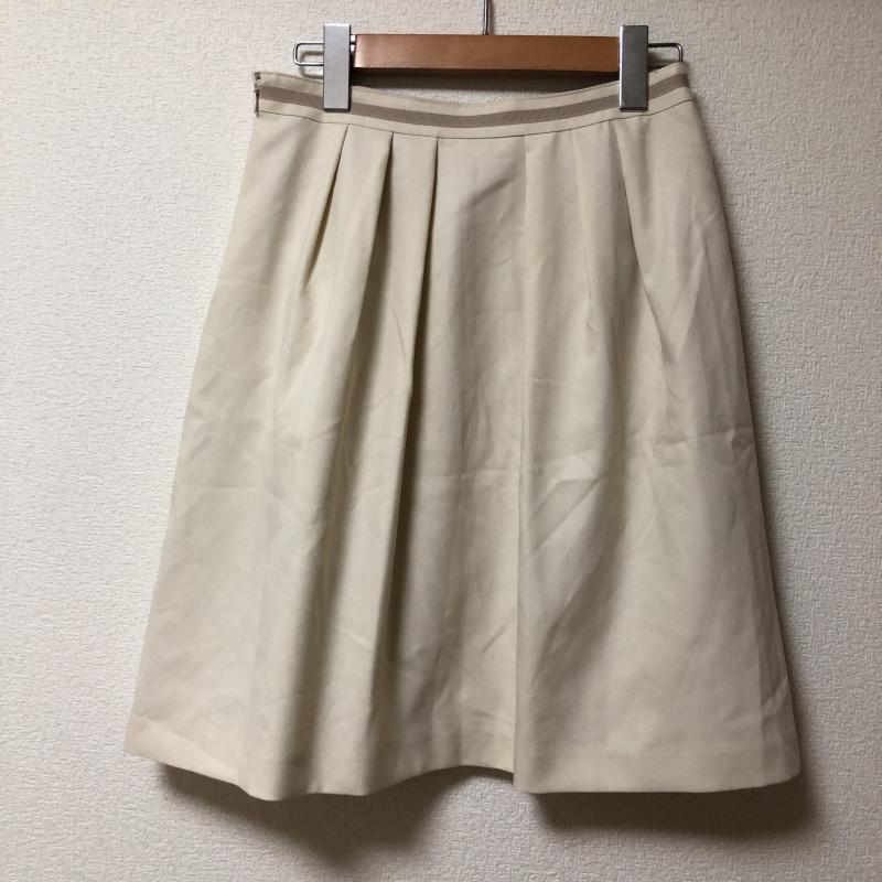 トルディア TRUDEA スカート ひざ丈スカート M 無地 ベージュ / ベージュ / レディース USED 古着 中古 10008148