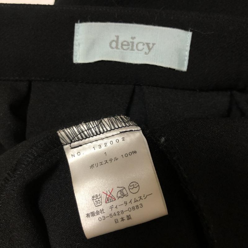 デイシー DEICY パンツ キュロット 1 無地 黒 / ブラック / レディース USED 古着 中古 10008156