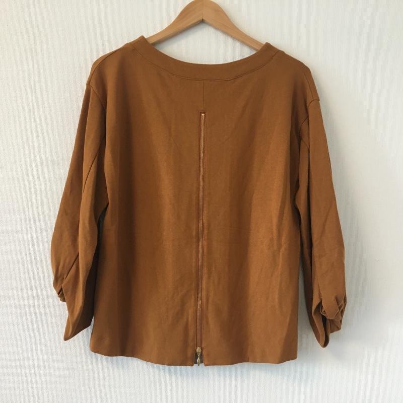 エンネア Ennea カットソー 長袖 38 無地 茶 / ブラウン / レディース USED 古着 中古 10008179