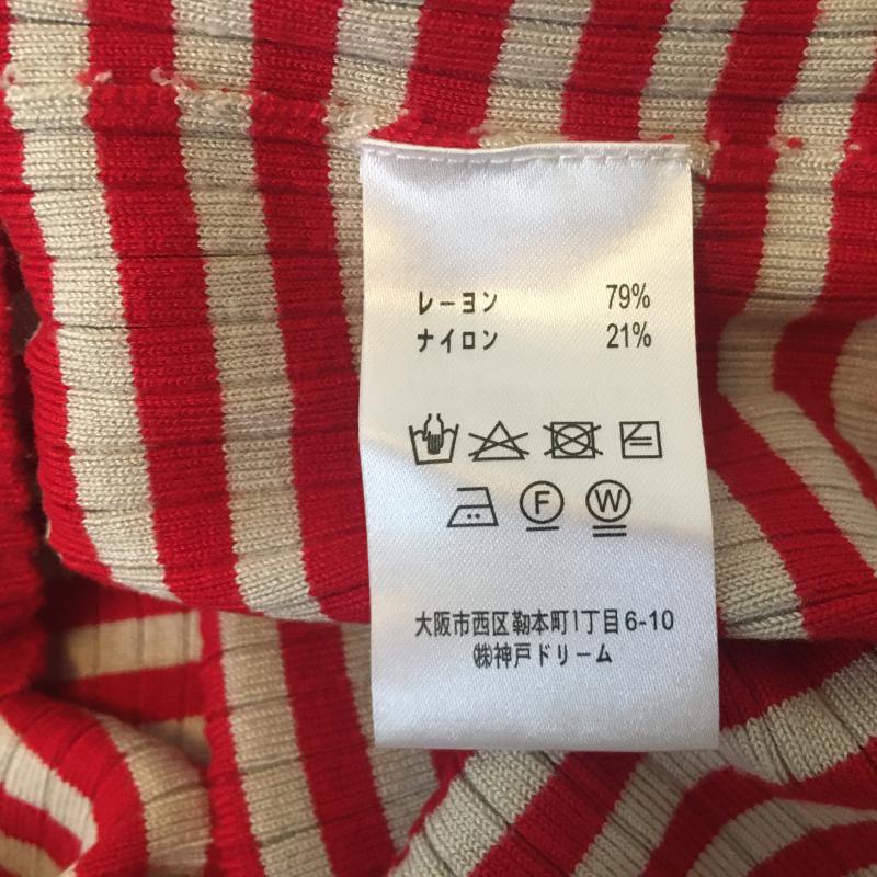 トラッゾドンナ Torrazzo Donna カットソー 長袖 ボーダー柄 X 総柄 赤 / レッド / X 灰 / グレー / レディース USED 古着 中古 10008185