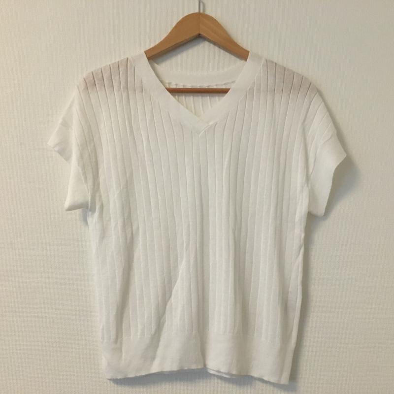 イノウェーブ innowave カットソー 半袖 M 無地 白 / ホワイト / レディース USED 古着 中古 10008188
