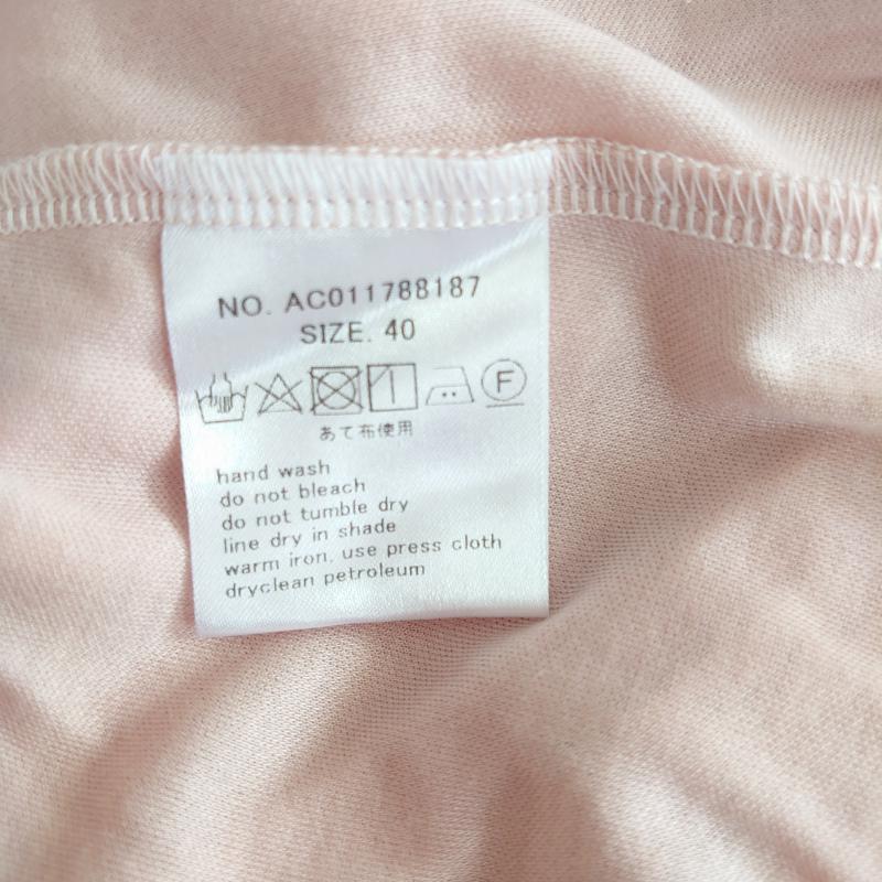 マルキスデブラン Marquise de blanc カットソー 長袖 40 無地 桃 / ピンク / レディース USED 古着 中古 10008210