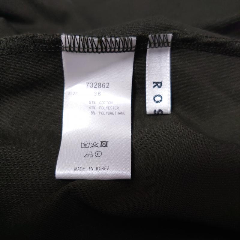 ロージー ROSIEE カットソー 半袖 36 無地 緑 / グリーン / レディース USED 古着 中古 10008217