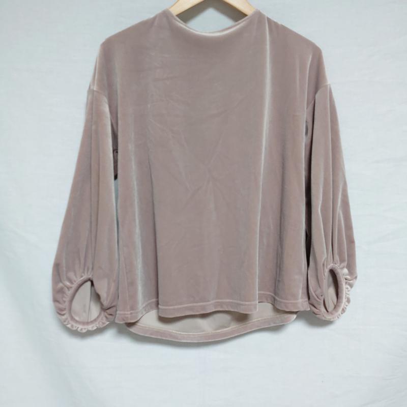 スタイルノート StyleNote カットソー 長袖 無地 灰 / グレー / X ベージュ / ベージュ / レディース USED 古着 中古 10008221