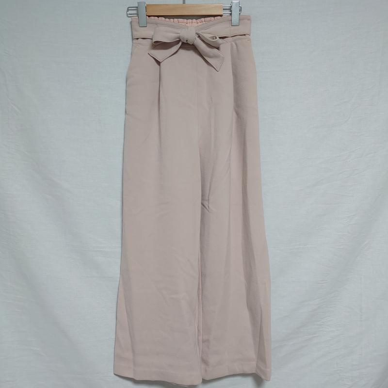 エンネア Ennea パンツ スラックス ワイドパンツ 36 無地 ベージュ / ベージュ / レディース USED 古着 中古 10008228