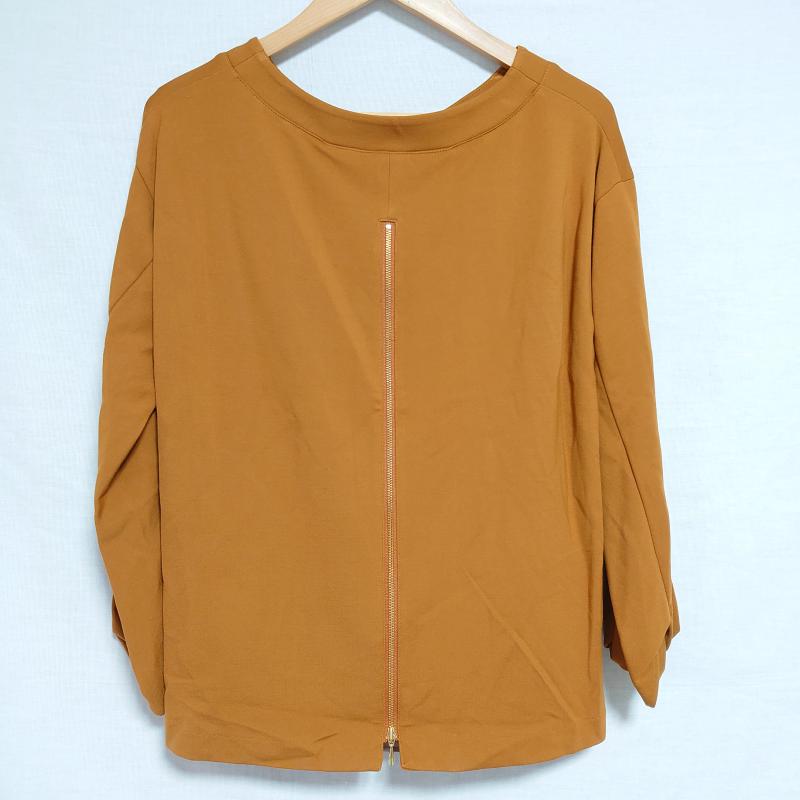 エンネア Ennea カットソー 長袖 38 無地 茶 / ブラウン / レディース USED 古着 中古 10008230