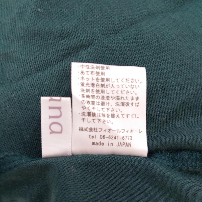 アナナス anana カットソー 半袖 38 無地 緑 / グリーン / レディース USED 古着 中古 10008233