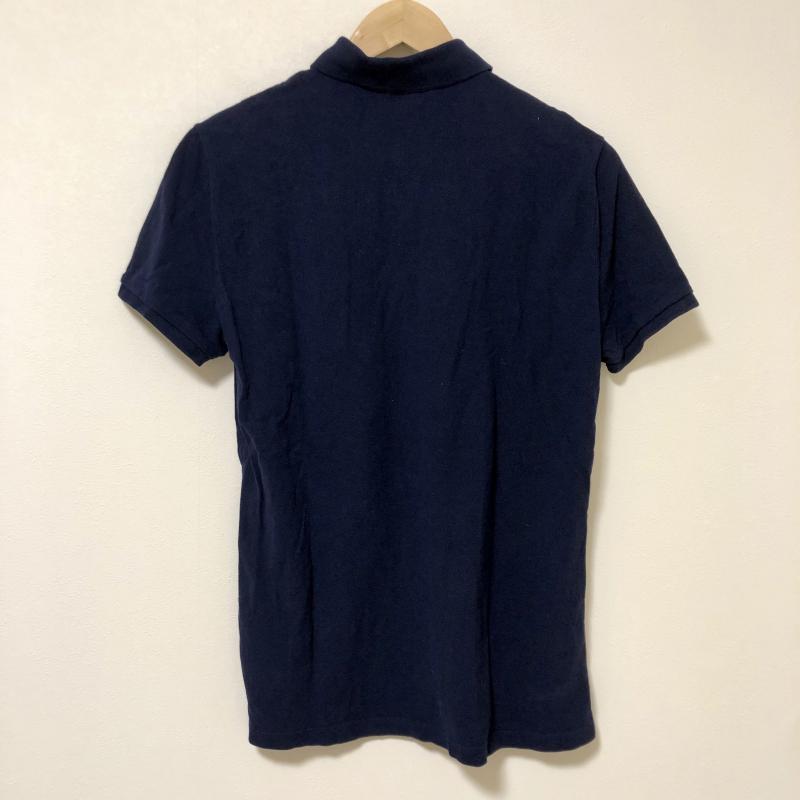 ラルフローレン RALPHLAUREN ポロシャツ 半袖 M 無地 X ロゴ、文字 紺 / ネイビー / X 白 / ホワイト / メンズ USED 古着 中古 10008265