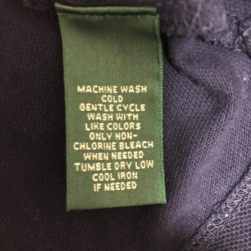 ラルフローレン RALPHLAUREN ポロシャツ 半袖 M 無地 X ロゴ、文字 紺 / ネイビー / X 白 / ホワイト / メンズ USED 古着 中古 10008265
