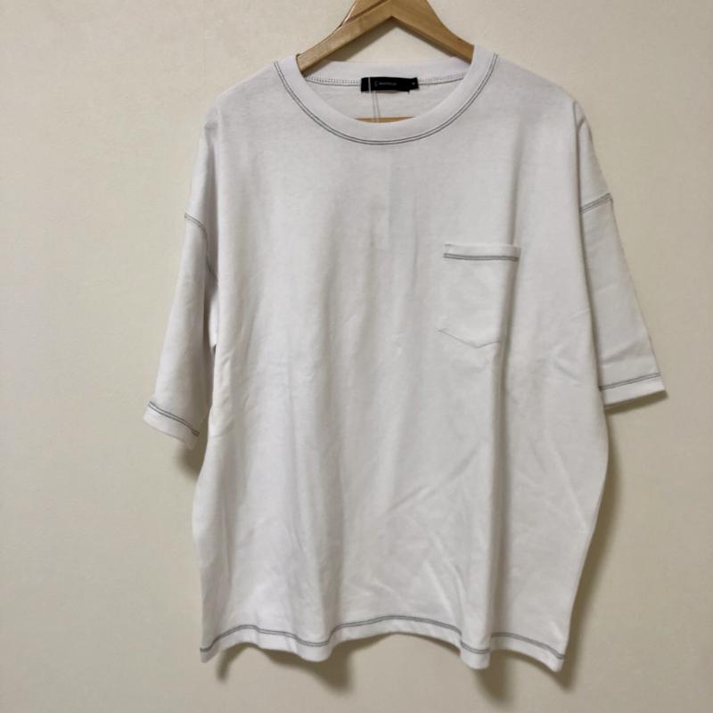 レイジブルー RAGEBLUE カットソー 半袖 M 無地 白 / ホワイト / X 黒 / ブラック / メンズ USED 古着 中古 10008279