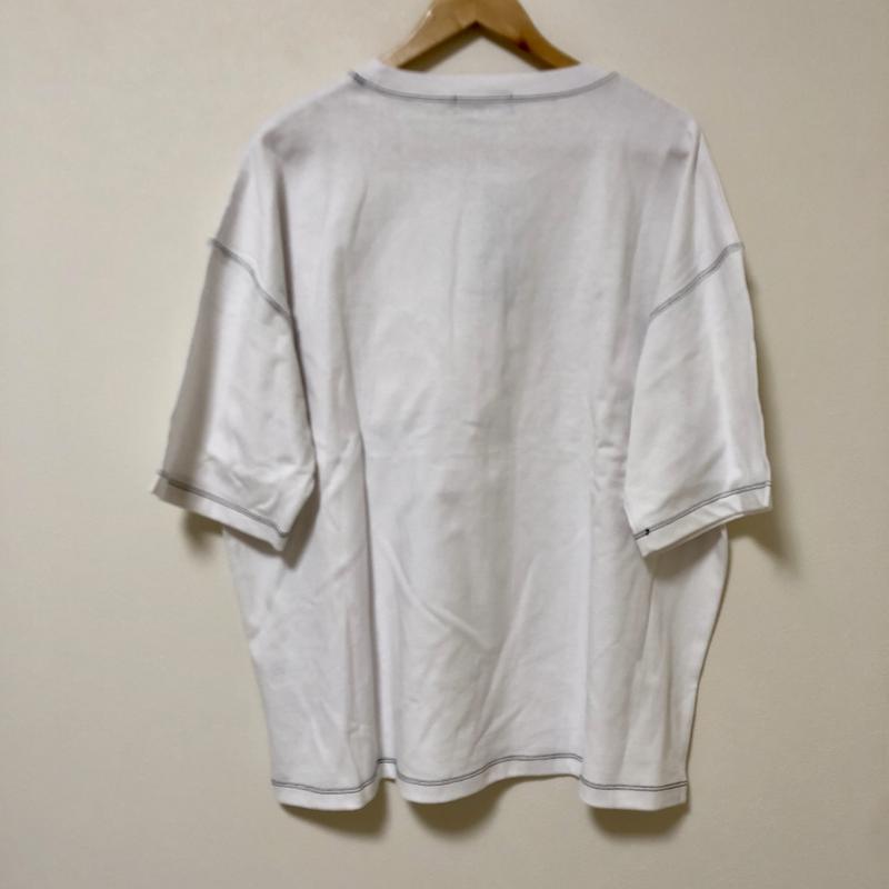 レイジブルー RAGEBLUE カットソー 半袖 M 無地 白 / ホワイト / X 黒 / ブラック / メンズ USED 古着 中古 10008279