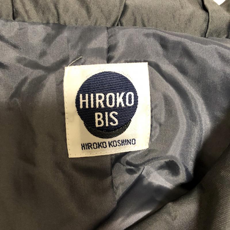 ヒロコビス HIROKOBIS ジャケット、上着 ジャンパー、ブルゾン 無地 灰 / グレー / X 黒 / ブラック / レディース USED 古着 中古 10008298