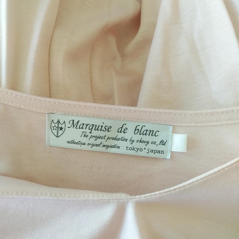 マルキスデブラン Marquise de blanc カットソー 長袖 38 無地 桃 / ピンク / レディース USED 古着 中古 10008345