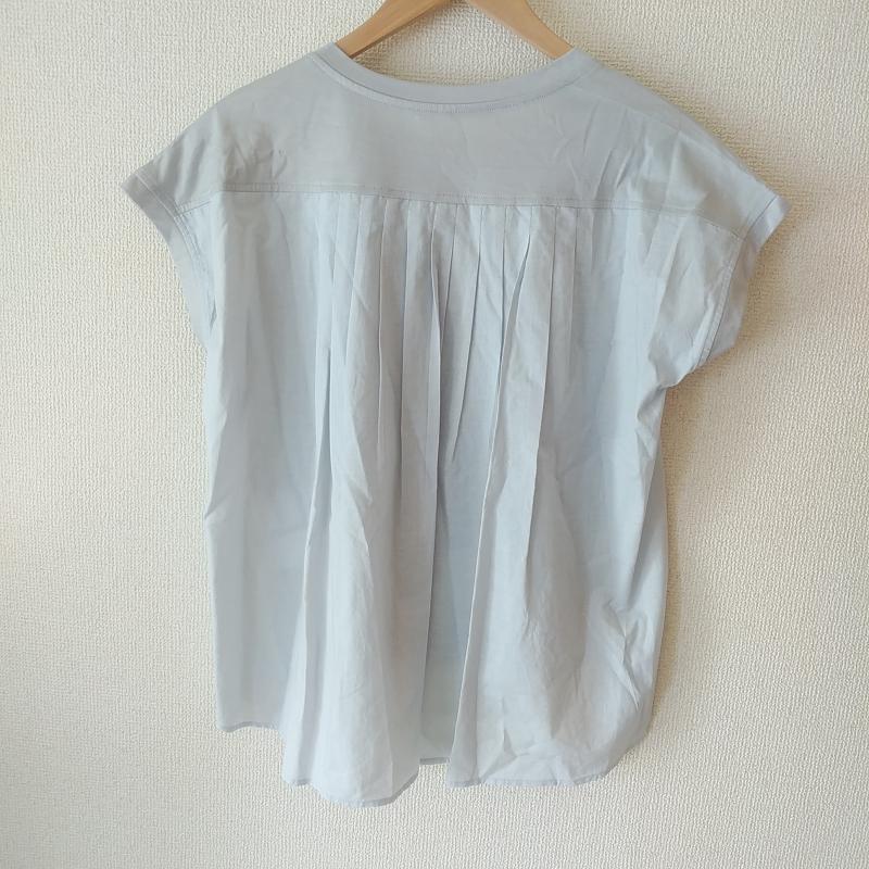 ヨーロ YOLO カットソー 半袖 36 無地 灰 / グレー / レディース USED 古着 中古 10008346